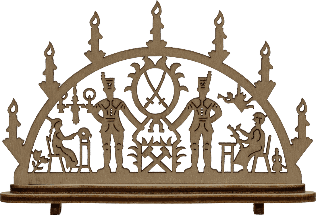 Mini Schwibbogen Klein Motiv Bergbau